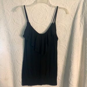 Ruffled camisole black